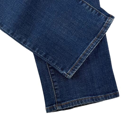 Levi's sz. 14,  505 straight leg embellished pockets, dark blue wash jeans #1624 - Picture 4 of 11